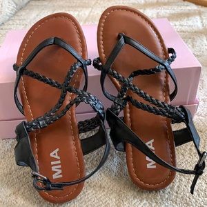 New leather sandals